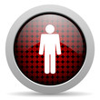 man glossy icon