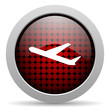 plane glossy icon