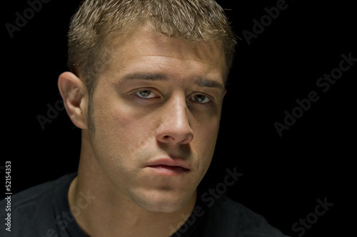 Photo: Portrait of man in color Portrait of man in color
