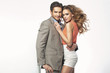 Romantic photo of a young couple