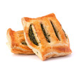 Foto: Puff pastry bun isolated on white background. Puff pastry bun isolated on white background.
