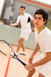 Males playing squash