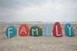 Family Concept On Colourful St...