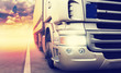 Truck on highway