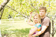 Picture perfect couple holding each other