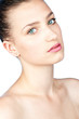 beauty portrait of teen girl