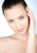 beauty portrait of teen girl