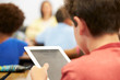 Photo: Pupil In Class Using Digital Tablet Pupil In Class Using Digital Tablet