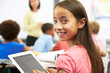 Photo: Pupil In Class Using Digital Tablet Pupil In Class Using Digital Tablet