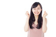 喜ぶ女性