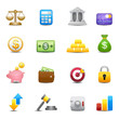 Vektor: Business and finance money Icons Business and finance money Icons