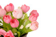 fake flower on white background