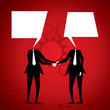 businessmen shake hand