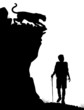 Lone hiker