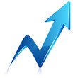 Blue UP Arrow