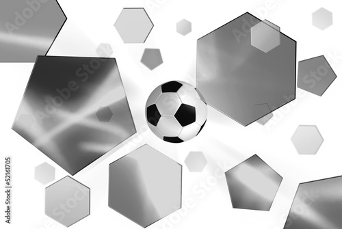 Illustration: Parts of the football splashes off the screen Parts of the football splashes off the screen