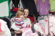 Photo: mother and baby girl chooses wear mother and baby girl chooses wear