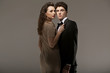 Alluring young lady with her loving boyfriend