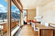 interior mountain house, dining room