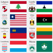 world flags and capitals set 13