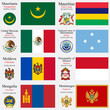 world flags and capitals set 15