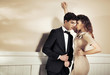 Sensual woman tempting her boyfriend