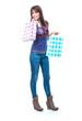 Photo: Smile girl with shopping bags Smile girl with shopping bags