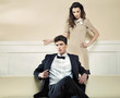 Loving couple in great pose