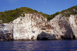 Skalista ściana klifu, grecka wyspa Zakynthos