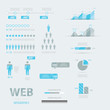 Infographic web business icon set vector EPS10