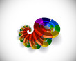 3d Circle diagram vector