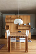 beautiful wooden dining table, .interior of a chalet