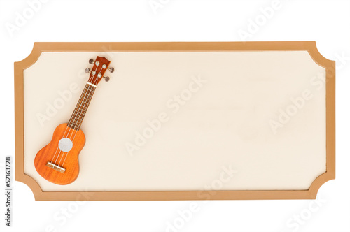Photo: Guitar on the label. Guitar on the label.