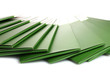 Photo: Many green folders isolated on white Many green folders isolated on white