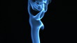 Lots of blue smoke rising