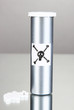 Deadly poison in bottle on grey background