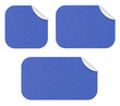 Etiquettes kraft bleue