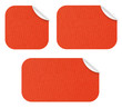 Etiquettes kraft rouges