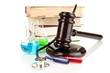 Concept of forensic medicine close up
