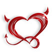 Illustration: little devil heart little devil heart