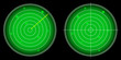 Glowing Radar Screen with Luminous Targets vector