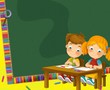 The page with exercises for kids - coloring book