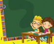 The page with exercises for kids - coloring book