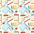 Vector: Notes seamless color pattern Notes seamless color pattern