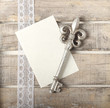 Silver key diary greeting card