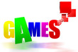 Illustration: Three-dimensional game that was gathered Three-dimensional game that was gathered