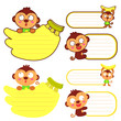 Flexibility as possible a sets of Monkey Mascot. Animal Characte