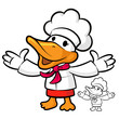 The Chef Duck mascot has been welcomed with both hands. Bird Cha