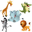 Vector: African animals African animals