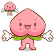 The Peach mascot has been welcomed with both hands. Fruit Charac